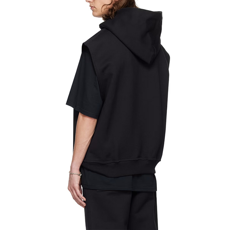 hongfeng specializes in black hoodies for men with high-quality fabric and stylish design.